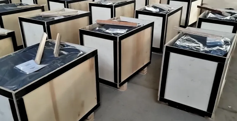 Szállítás ! A Shunhang Machine több mint 100 benzinlemezes tömörítőt szállít Janpanba