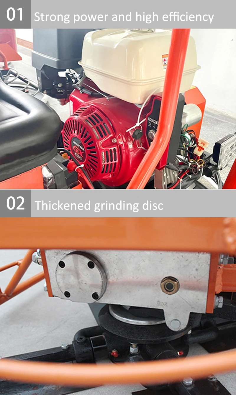 Horizontal Ride-On Power Trowel Machine