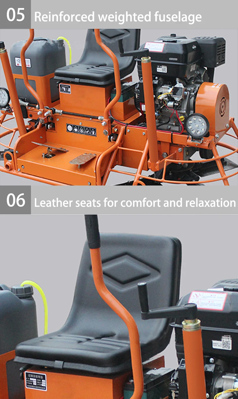 Horizontal Ride-On Power Trowel Machine